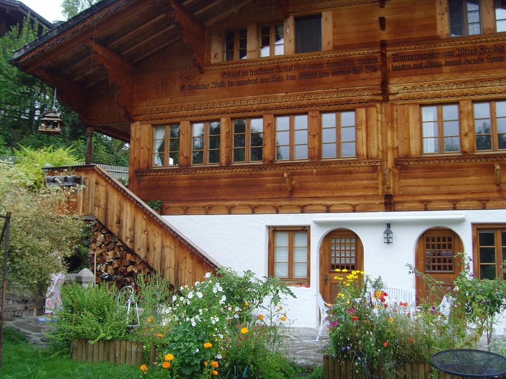 Bed and Breakfast Bergluft Lenk Esterno foto